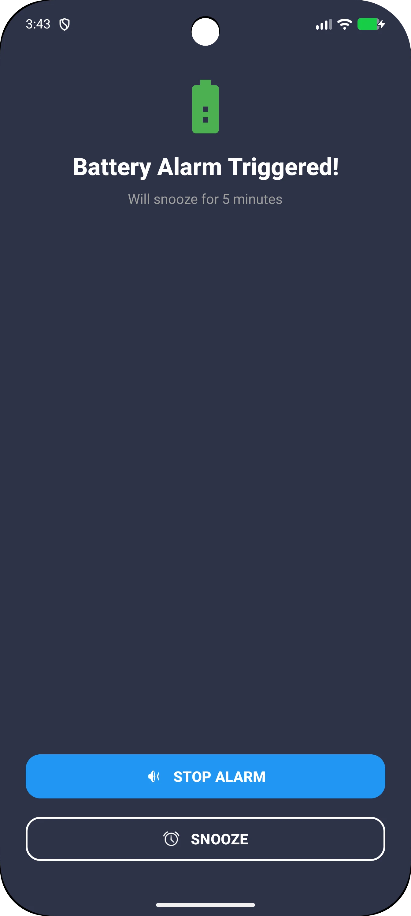 Battery Charge Limit & Alarm screenshot